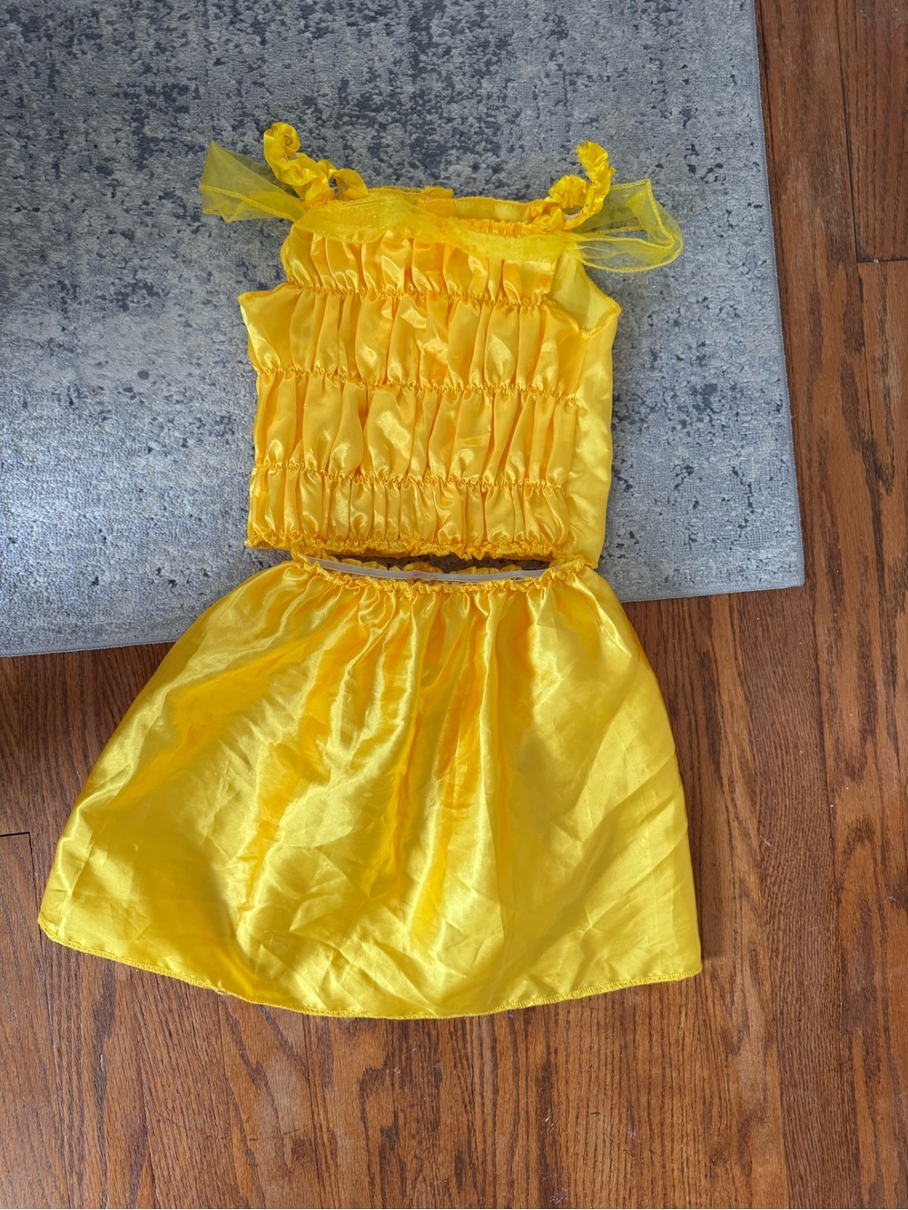 Yellow Kids Costume Two-Piece Dress